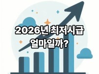 2026년 최저시급 얼마일까? 최근 최저임금 변화 알아보기
