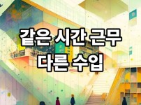 같은 시간 근무인데 다른 수입이 왜 생길까
