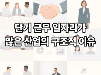 단기 근무 일자리가 많은 산업의 구조적 이유