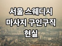 서울 스웨디시 마사지 구인구직 현실