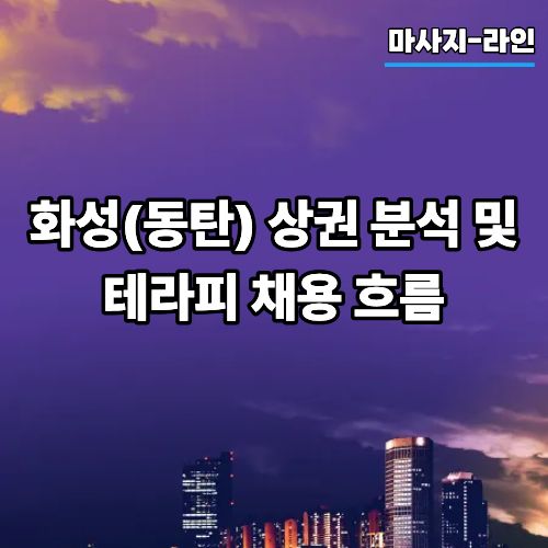 화성(동탄) 상권 분석 및 테라피 채용 흐름